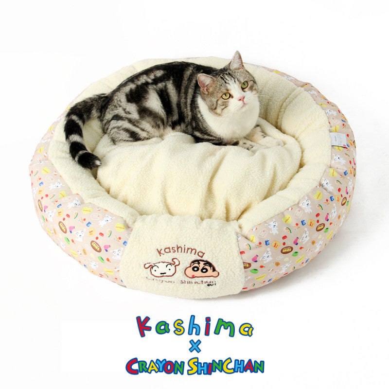 Crayon Shinchan Sheep Round Pet Bed