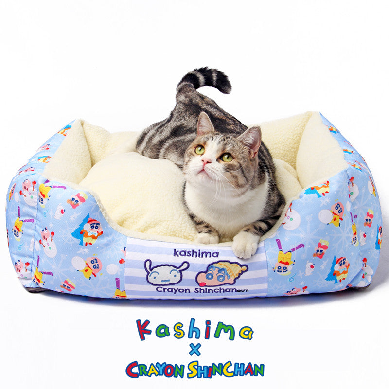 Kashima x Crayon Shin-chan Winter Pet Bed (Blue)