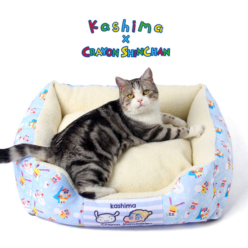 Kashima x Crayon Shin-chan Winter Pet Bed (Blue)