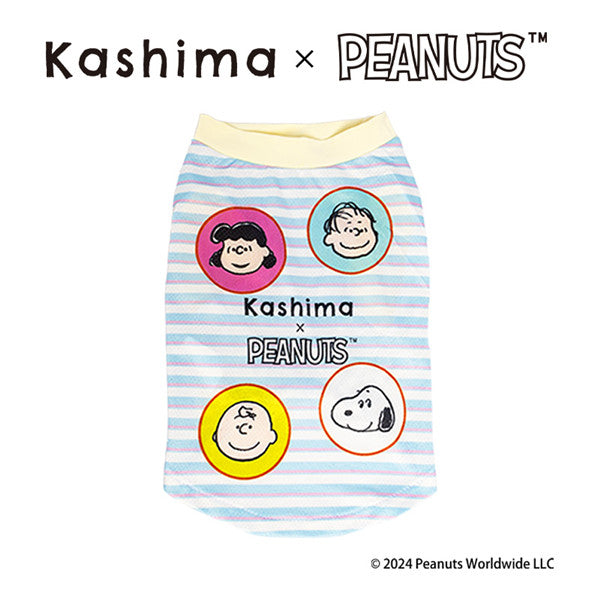 Kashima X Snoopy Striped Pet Shirt