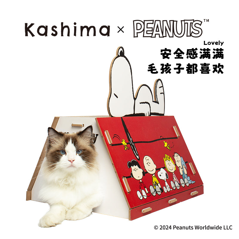 Kashima X Snoopy House cat scratching post