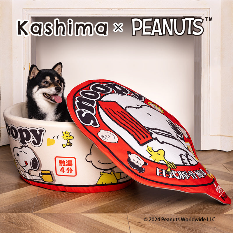 Kashima X Snoopy Blue Tonkotsu Bubble Noodle Pet Bed